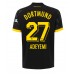 Borussia Dortmund Karim Adeyemi #27 Borte Drakt 2023-24 Kortermet